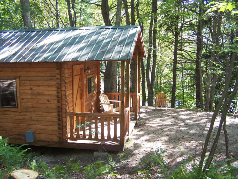 maine cabin rentals wooded Meadowbrook Camping Area