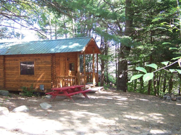 maine cabin rentals wooded1 Meadowbrook Camping Area