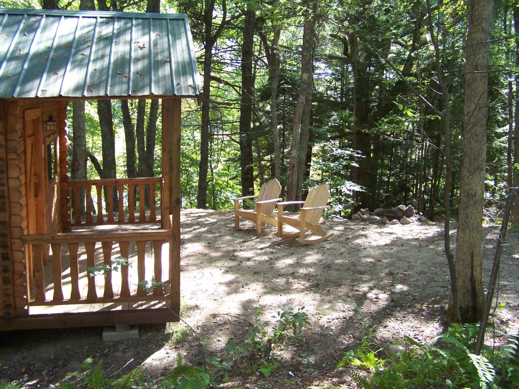 maine cabin rentals wooded2 - Meadowbrook Camping Area