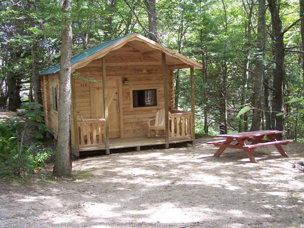 maine cabin rentals wooded3 - Meadowbrook Camping Area